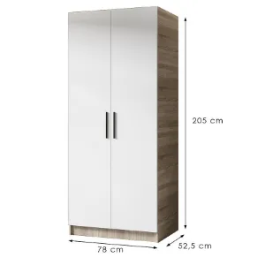 Obrazek Szafa Gold 2d Dąb Sonoma/Biały