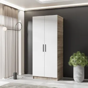 Obrazek Szafa Gold 2d Dąb Sonoma/Biały