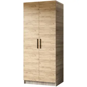 Obrazek Szafa Gold 2d Dąb Sonoma/Dąb Craft Złoty