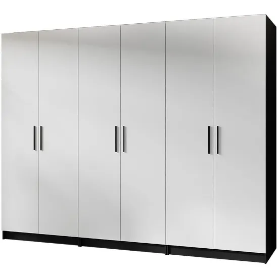 Obrazek Szafa X3 Gold 2d Czarny/Biały