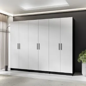 Obrazek Szafa X3 Gold 2d Czarny/Biały