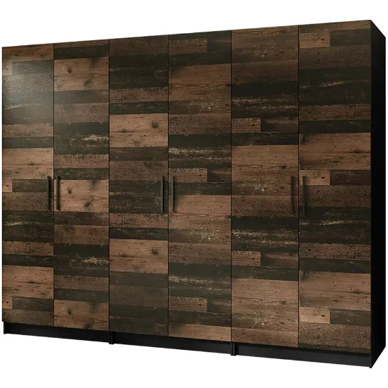 Obrazek Szafa X3 Gold 2d Czarny/Old Style