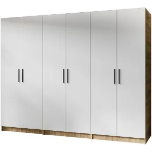 Obrazek Szafa X3 Gold 2d Dąb Craft Złoty/Biały