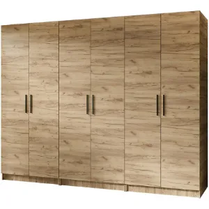 Obrazek Szafa X3 Gold 2d Dąb Craft Złoty/Dąb Craft Złoty