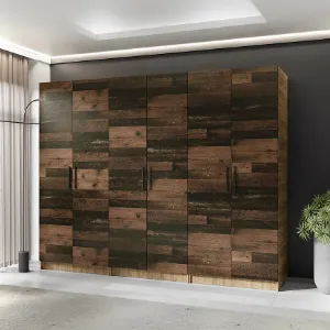 Obrazek Szafa X3 Gold 2d Dąb Craft Złoty/Old Style