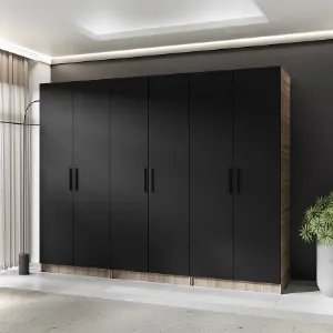 Obrazek Szafa X3 Gold 2d Dąb Sonoma/Czarny