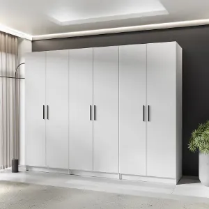 Obrazek Szafa X3 Gold 2d Biały/Biały