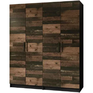 Obrazek Szafa X2 Gold 2d Czarny/Old Style