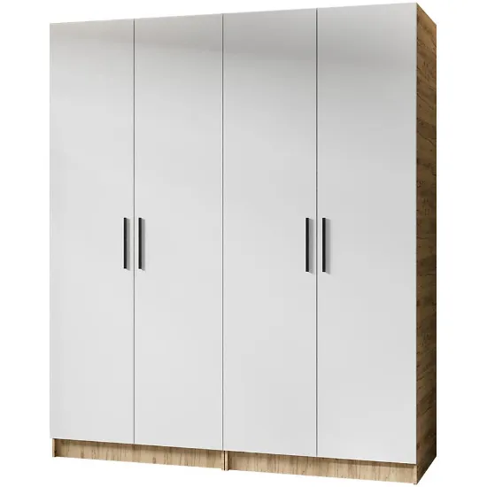 Obrazek Szafa X2 Gold 2d Dąb Craft Złoty/Biały