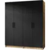 Obrazek Szafa X2 Gold 2d Dąb Craft Złoty/Czarny