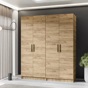 Obrazek Szafa X2 Gold 2d Dąb Craft Złoty/Dąb Craft Złoty