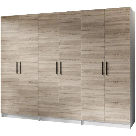 Obrazek Szafa X3 Gold 2d Biały/Dąb Sonoma