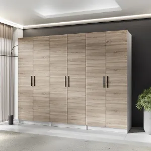 Obrazek Szafa X3 Gold 2d Biały/Dąb Sonoma