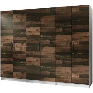 Obrazek Szafa X3 Gold 2d Biały/Old Style