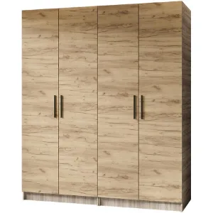 Obrazek Szafa X2 Gold 2d Dąb Sonoma/Dąb Craft Złoty