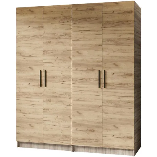 Obrazek Szafa X2 Gold 2d Dąb Sonoma/Dąb Craft Złoty