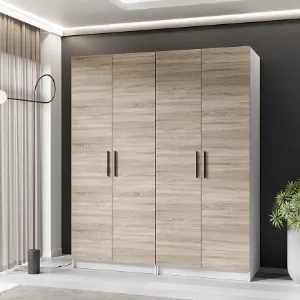 Obrazek Szafa X2 Gold 2d Biały/Dąb Sonoma