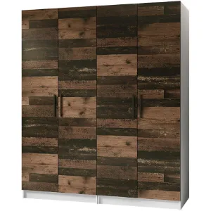 Obrazek Szafa X2 Gold 2d Biały/Old Style