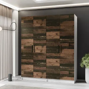 Obrazek Szafa X2 Gold 2d Biały/Old Style