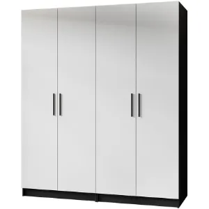 Obrazek Szafa X2 Gold 2d Czarny/Biały