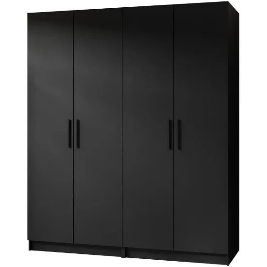 Obrazek Szafa X2 Gold 2d Czarny/Czarny