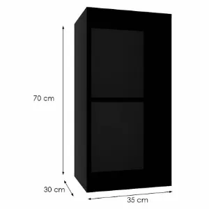 Obrazek Szafka wisząca Izumi-15-BL czarny mat
