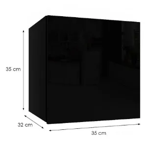 Obrazek Szafka wisząca Izumi-20-BL czarny mat/połysk