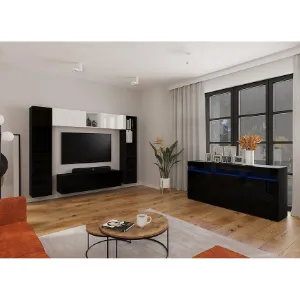 Obrazek Szafka wisząca Izumi-24-BL czarny mat/połysk