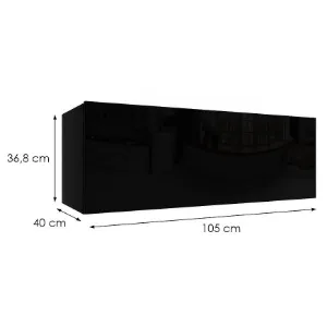 Obrazek Szafka wisząca Izumi-42-BL czarny mat/połysk