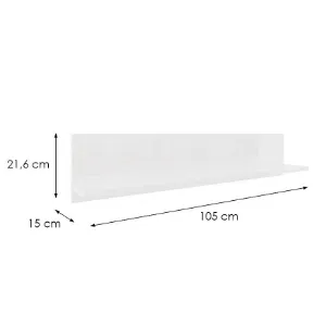 Obrazek Półka wisząca Izumi-90-WH biały mat/połysk