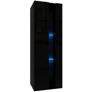 Obrazek Szafka wisząca Izumi 1 BL czarny mat/połysk