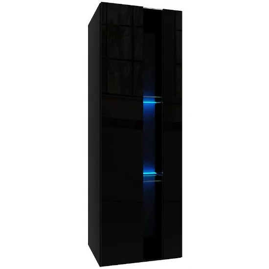 Obrazek Szafka wisząca Izumi 1 BL czarny mat/połysk