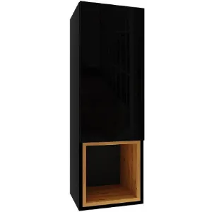 Obrazek Szafka wisząca Izumi 3 BL-DC czarny mat/połysk/artisan