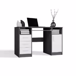 Obrazek Biurko Gamma 120 cm antracyt/biały
