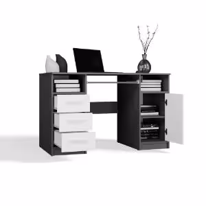 Obrazek Biurko Gamma 120 cm antracyt/biały