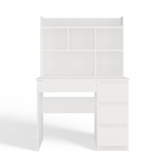 Obrazek Biurko z nadstawką M prawe biały