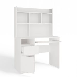 Obrazek Biurko z nadstawką Portos lewe biały