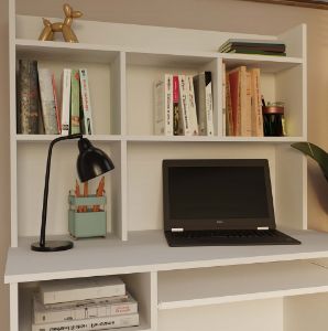 Obrazek Biurko z nadstawką Portos lewe biały