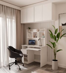 Obrazek Biurko z nadstawką Portos lewe biały