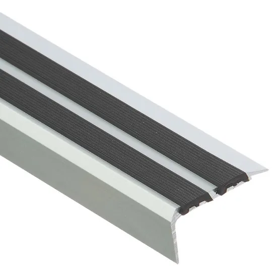 Obrazek Listwa schodowa z gumą LSS ZG 1,0m srebrna