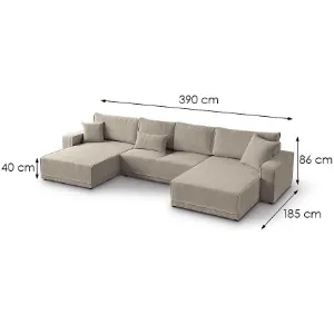 Obrazek Narożnik z funkcją spania Primo U Poso 02 uniwersalny