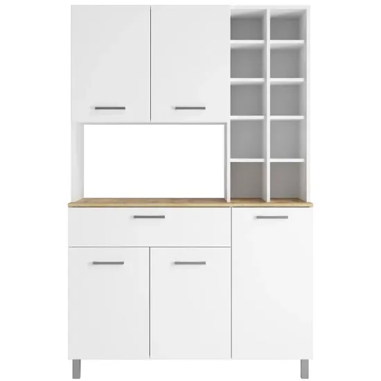 Obrazek Bufet Italy biały blat dąb artisan