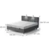 Obrazek Łóżko Muna z topperem 140x200 Aston 17