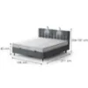 Obrazek Łóżko Muna z topperem 140x200 Aston 13