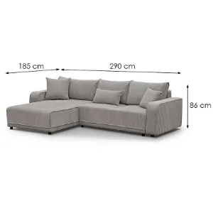 Obrazek Narożnik z funkcją spania Primo L Poso 02 lewostronny