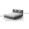 Obrazek Łóżko Muna z topperem 160x200 Aston 17