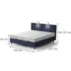 Obrazek Łóżko Muna z topperem 160x200 Aston 26