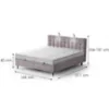 Obrazek Łóżko Muna z topperem 160x200 Aston 19