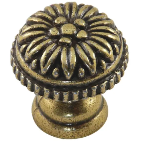 Obrazek Gałka meblowa Retro GR029 Patyna Mosiądz