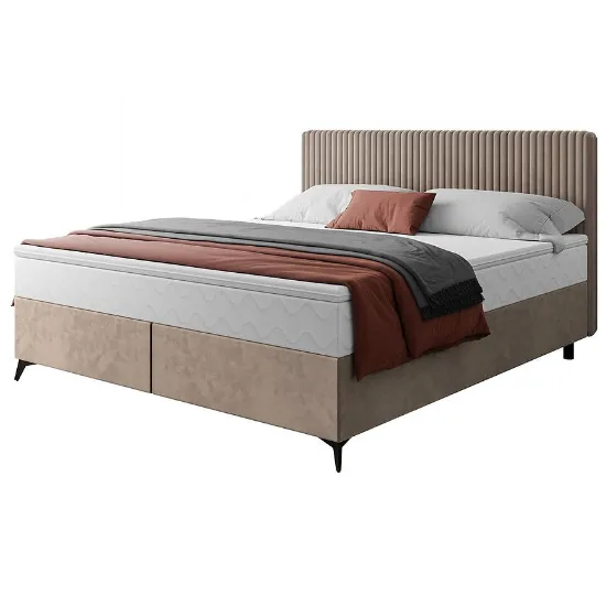 Obrazek Łóżko Wave z topperem 140x200 Manila 21/Tilia 17